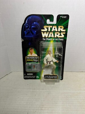 1999 Star Wars POTF|Comtech Figure|Luke Skywalker T16 Skyhopper new
