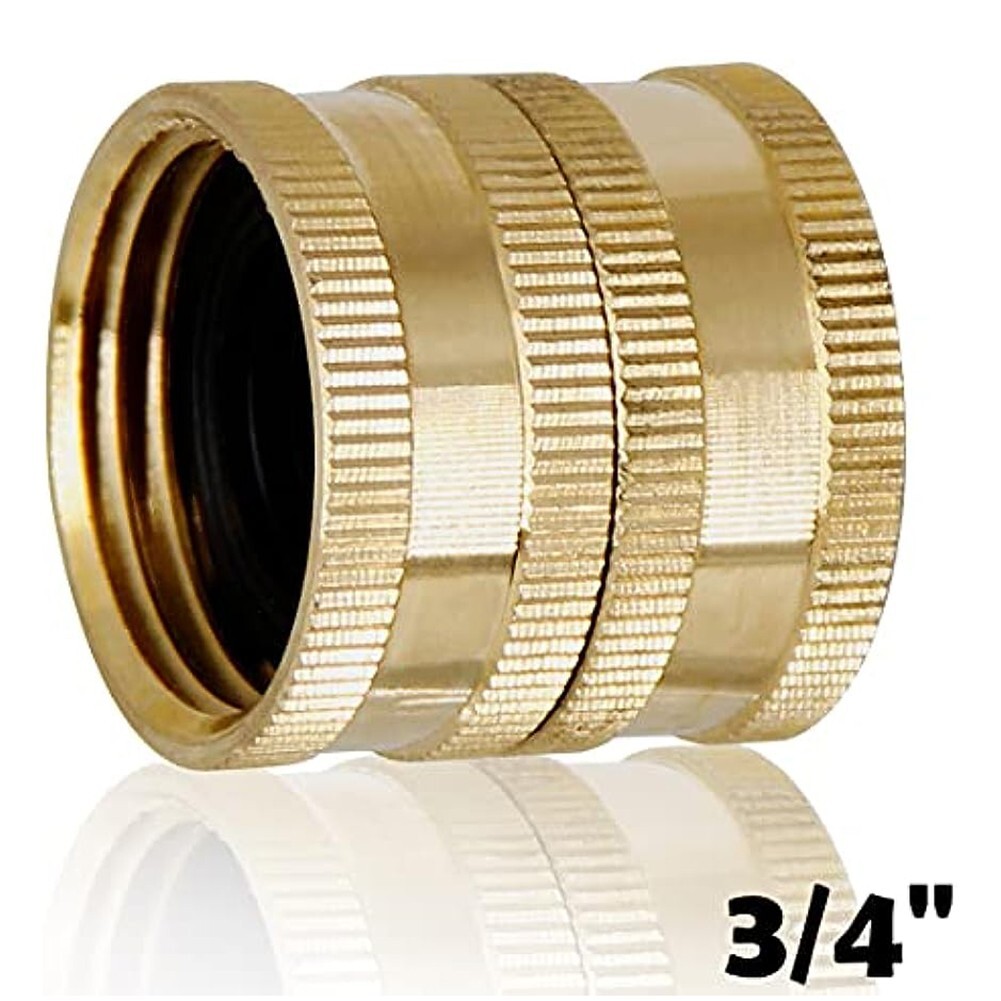Heavy Duty Solid Brass Garden Hose Extension Connector Female to Female 34Inch eBay