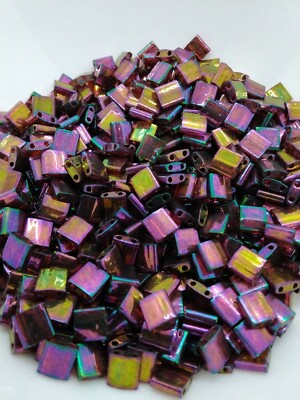 10gr Miyuki Tila Beads Rose Gold Luster Japanische Glasperlen Top Qualität Neu