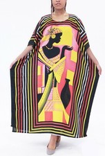 Women Boho Kaftan Kimono Maxi Dress Beach Holiday Plus Size Loose Long Sundress