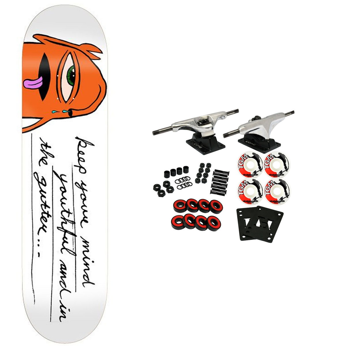Toy Machine Skateboard Complete Gutter 8.38