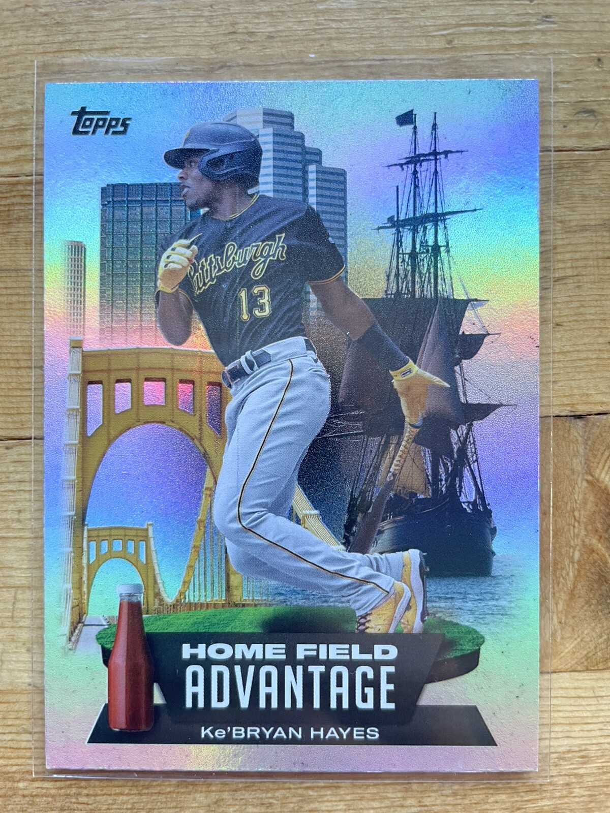2022 Topps Ke’Bryan Hayes Home Field Advantage Insert #HA-20 Pittsburg Pirates