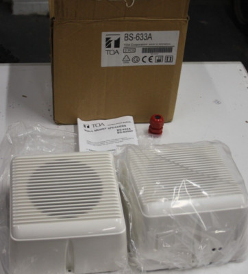 TOA BS-633A Wandhalterung Lautsprecher, 6 W (100 V), cremefarben - ZWEIER PACK