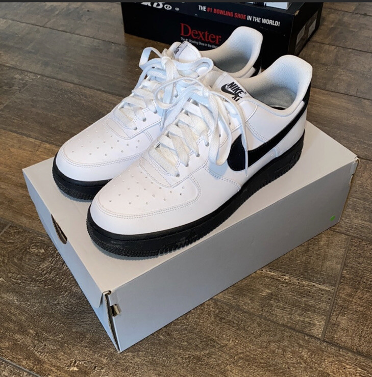 Size 7 - Nike Air Force 1 Low White Black Sole 2020 for sale online eBay