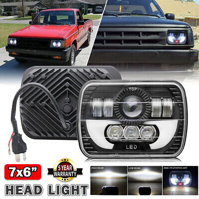 For Mazda B2200 DOT 4pcs 7''x6'' LED Headlight Hi-Lo Beam Halo DRL Replace H6054 