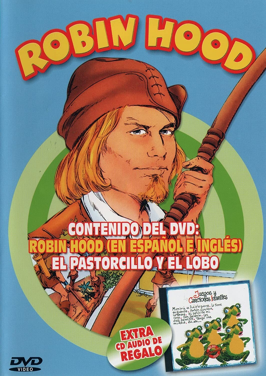 Robin Hood, El Pastorcillo y el Lobo + CD Regalo: Juegos y Canciones Infantiles