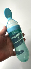 Nuby Silicone Squeeze Feeder Blue