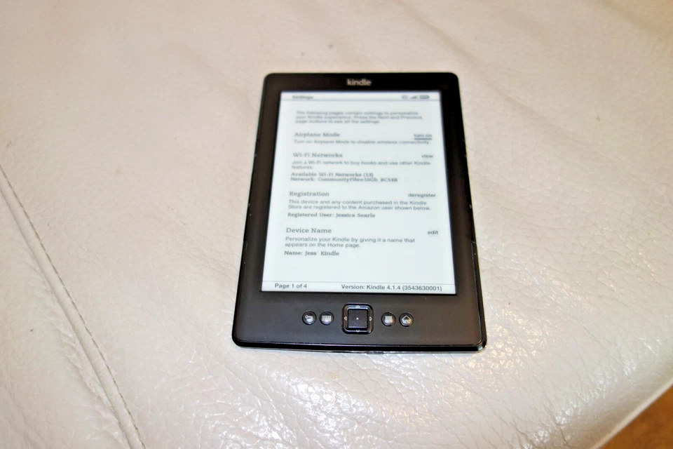 Amazon Kindle Model D01100 WiFi 4th Generation 2GB eBook Reader - Image 2 of 4