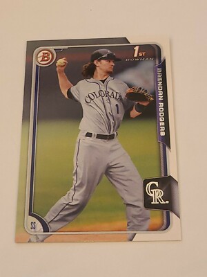 2015 Brendan Rodgers Rookie Rc First Bowman Base