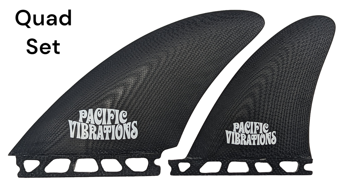 Pacific Vibrations Surfboard Fins Quad Controllers Fits Futures