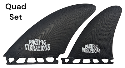 Pacific Vibrations Surfboard Fins Quad Controllers Fits Futures