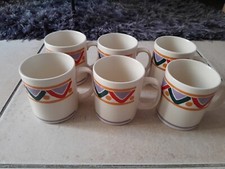 LOT DE 6 MUGS VINTAGE ☆ MOBIL