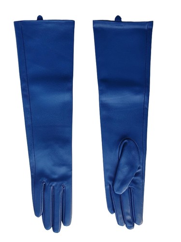 Women New 40cm(15.7") Long Real Sheep Leather Elbow Long Gloves - Picture 16 of 26