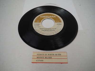 7'' 45 RPM NOS unplayed Moody Blues Nights in White Satin / Cities