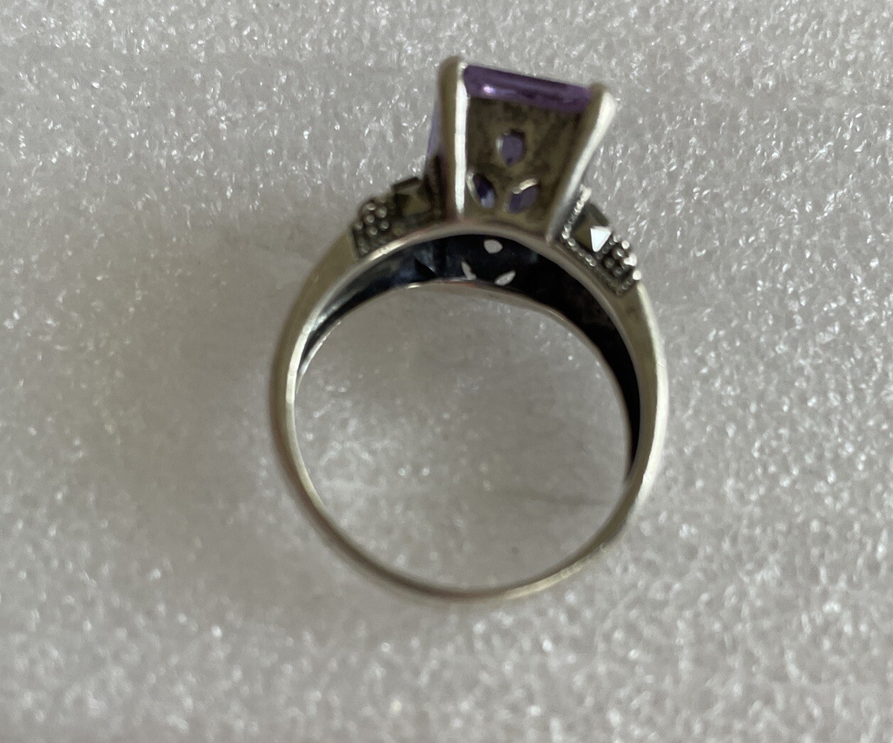 Size 9.5 Light Purple Rectangular Stone Fashion R… - image 5