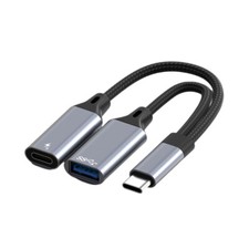 Type C OTG Adapter Cable with Power Delivery Easy to Use for Multiple Devices