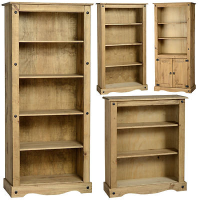 Corona Mexican Pine Storage Bookcase Bookshelf Shelves Free