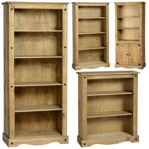 CORONA MEXICAN PINE STORAGE BOOKCASE, BOOKSHELF, SHELVES | eBay UK