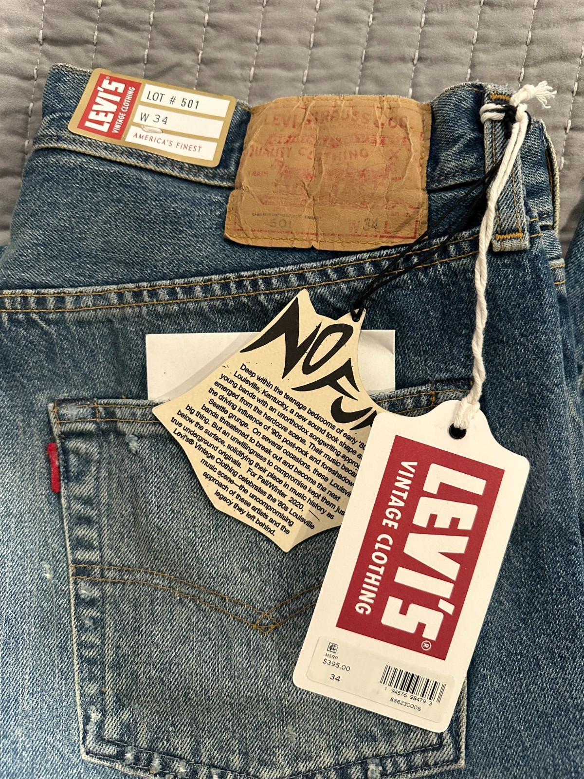 Levis vintage clothing 1984 501 Tangled Web FW20 No Fun Spider jeans image 9