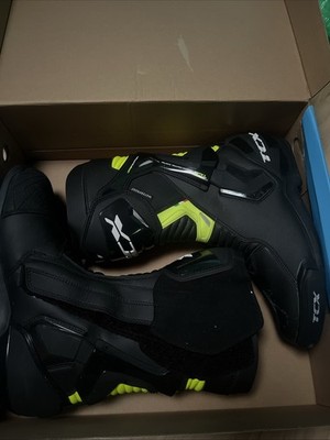 TCX St-Fighter Wasserdicht Motorradstiefel Gr. 43 Schwarz Leder Neu