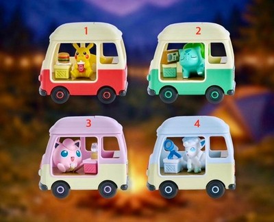 Pokemon Pikachu Camping Car LED Keychain Korea Lotteria Choose Character - NEW