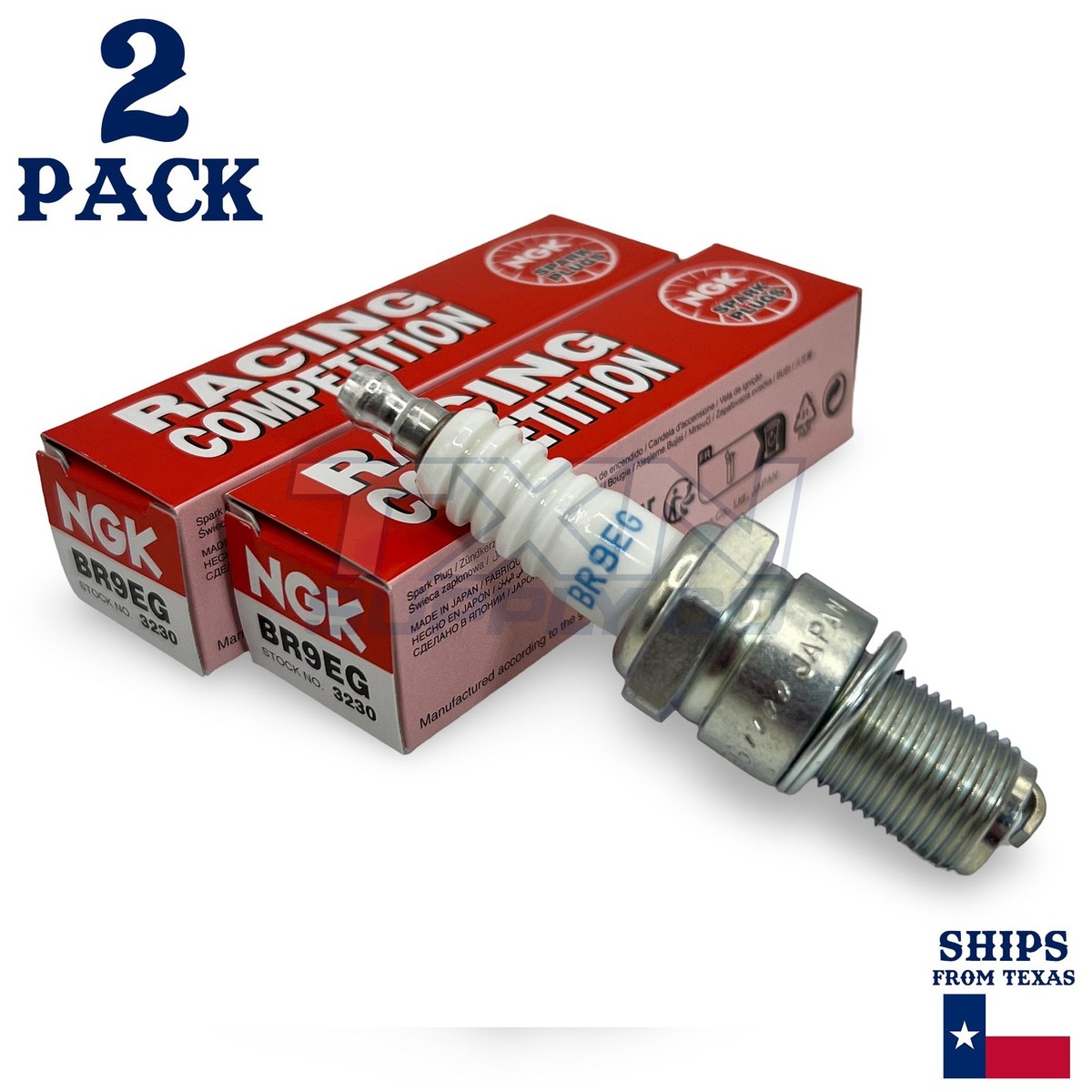 NGK Spark Plug Set 708.12.19 - BR9EG 3230 - Set 2 pcs - ALTN IR