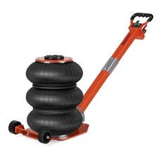 Triple Air Bag Pneumatic Jack Quick Lift 3 Ton Heavy Duty Compressed Orange