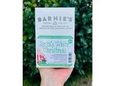 Barnies Santas White Christmas Decaf Coffee Cups, 24 Cups/Ctn