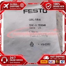 FESTO CORPORATON QSL-1/8-6 Push-in 90 deg Connector in box