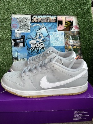 Nike SB Dunk Low Pro ISO Orange Label Wolf Grey Gum Size M8.5 [DV5464-001]