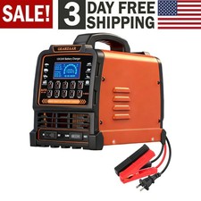 Heavy Duty Car Battery Charger 12V/24V Smart Automatic Intelligent Pulse Repair