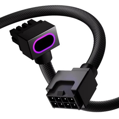 CPU8PIN Motherboard Extension Cable, ARGB PC Cable with 5V 3Pin,18AWG 90°3007