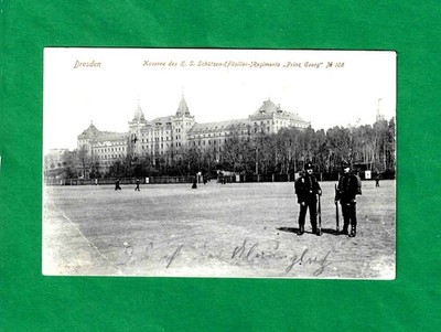 AK  Dresden --Kaserne d. K.S. Schützen-Regiments, Exerzierplatz--  um 1911  (K)