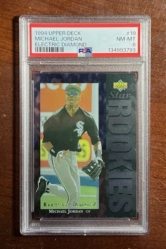 1994 Upper Deck Michael Jordan⭐️Electric⚡️Diamond💎Rookie🎯PSA 8🚨NM-MINT🔥