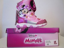 Disney Jr. Minnie Mouse Light-Up Soles Snow Boots Multicolor Size 11