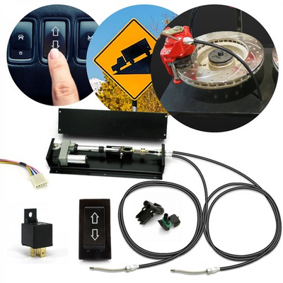 #ad eBRAKE PRO Power Remote Mount Emergency Parking Brake Kit Heavy Duty 200 LB Pull $489.95