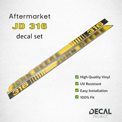 #ad John Deere 316 Decal Kit – High Quality Restoration Stickers – Full Set $54.00