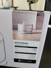 PetLibro DockStream Battery Operated Automatic Pet Water Fountain White