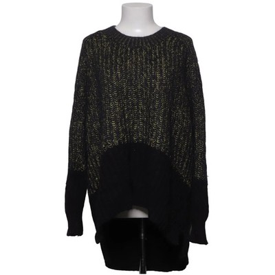 Allsaints, Strickpullover, Größe: L, Schwarz/Gelb/Grau, Grobstrick, Damen #jzV