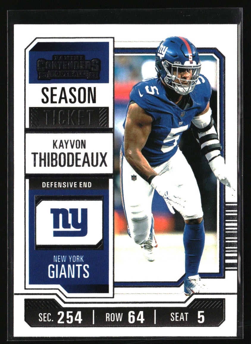 2023 Panini Contenders #76 Kayvon Thibodeaux Season Ticket Retail