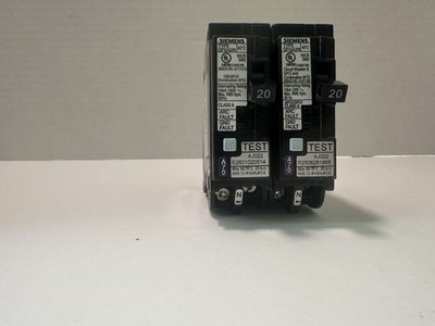 Lot of 2 Siemens QFGA2N Q120DFN 20 Amp Dual Function AFCI/GFCI Circuit New