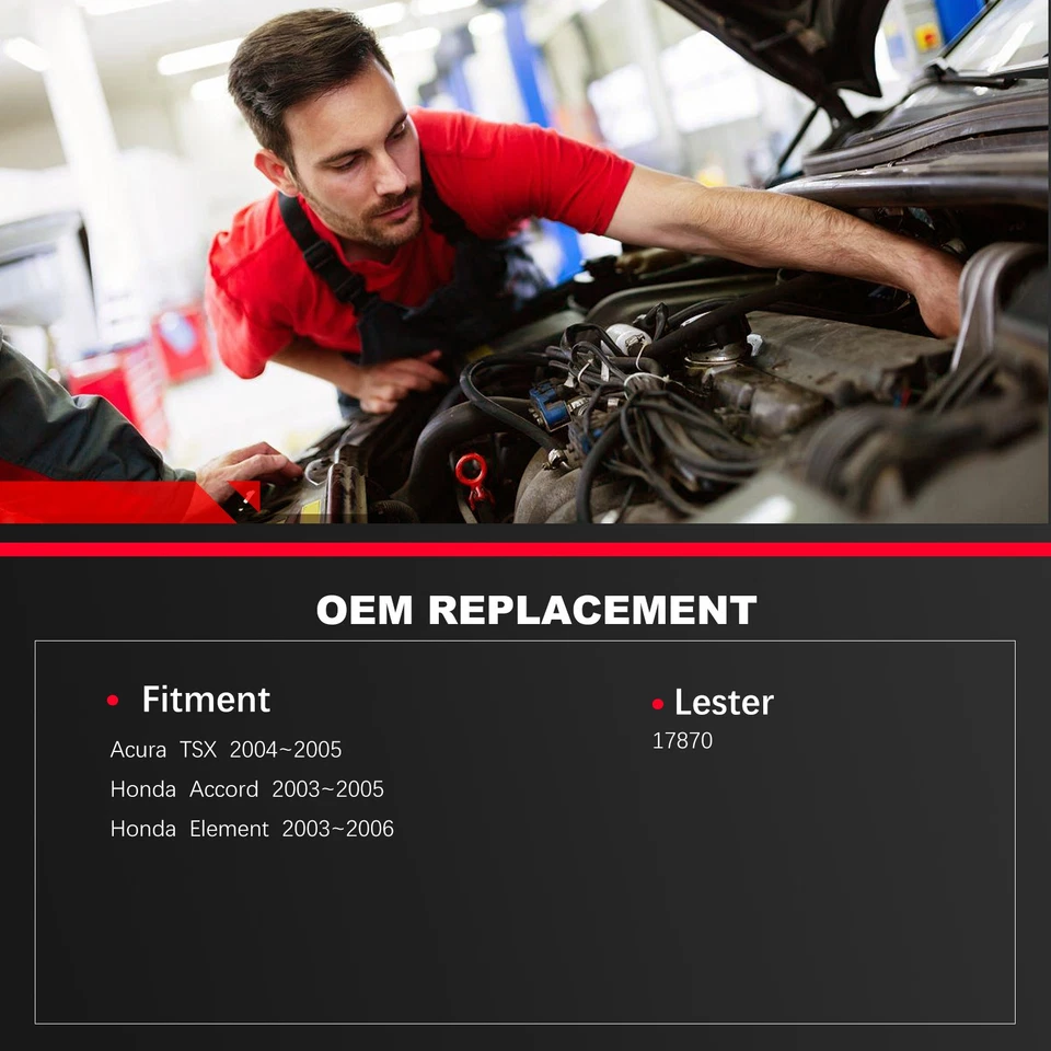 New Starter For Honda Accord 2003 2004 2005 2.4L w/Automatic Transmission 17870 Foto 3 de 4