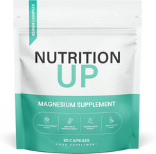 Magnesium Glycinate - 850Mg Supplements as Bisglycinate & Citrate, 90 Capsules,  0.12 per thousand milligrams