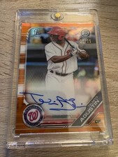 2019 Bowman Chrome Autographs Telmito Agustin 25/25 🔥🔥🔥 Nationals!!