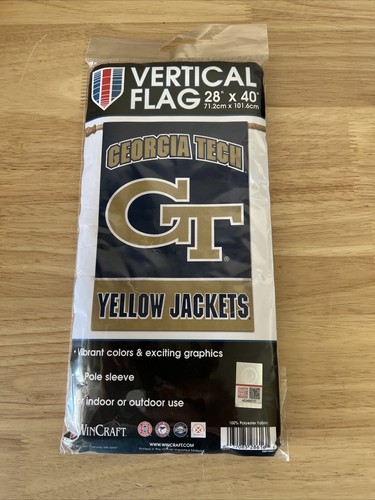 Bandiera Da Giardino Wincraft NCAA Georgia Tech – 27,9 X 38,1 Cm – Poliestere Robusto