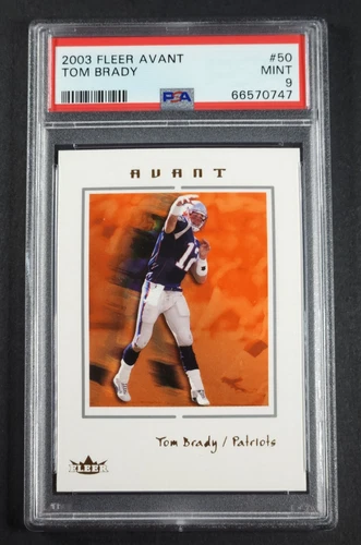 2003 FLEER AVANT #50 TOM BRADY PSA 9 MINT NEW ENGLAND PATRIOTS