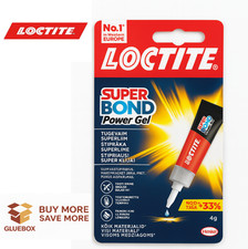 Loctite Super Bond Power Gel Contact Adhesive Strong Glue Rubber Metal Wood 4g