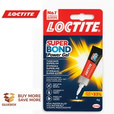 Loctite Super Bond Power Gel Contact Adhesive Strong Glue Rubber Metal Wood 4g