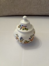 Ainsley Cottage Garden Lidded Fine Bone China Pot Excellent Condition