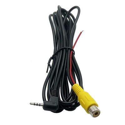 RCA to 2.5mm AV-in Cable with Trigge 2.5mm Angle Reversing Camera Male Plug to R